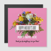 TRENDY FLORAL HAPPY MUTTER'S DAY MAGNETEINLADUNG (Vorne/Hinten)