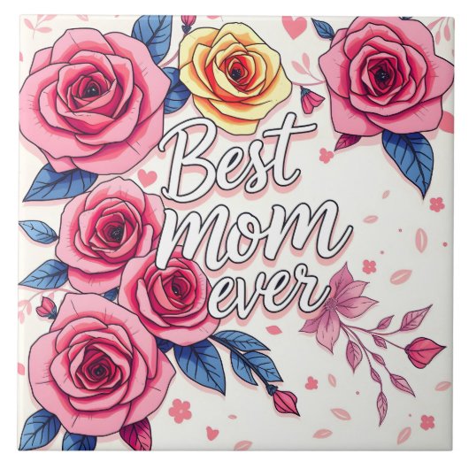 Trendy Floral Luxury Geschenksammlung Fliese (Vorderseite)