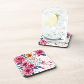 Trendy Floral Luxury Geschenksammlung Getränkeuntersetzer (Rechte Seite)