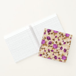 Trendy Floral Notebook Journal Sketchbook Notizblock