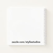 Trendy Floral Notebook Journal Sketchbook Notizblock (Rückseite)