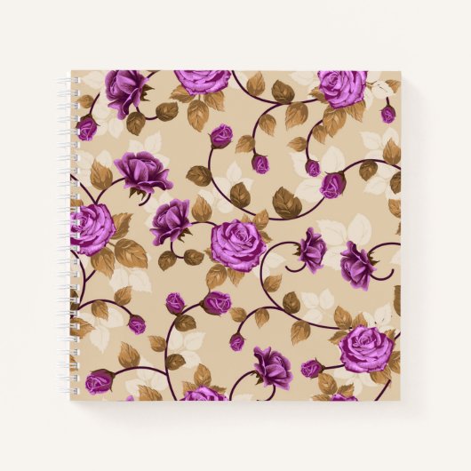 Trendy Floral Notebook Journal Sketchbook Notizblock (Vorderseite)