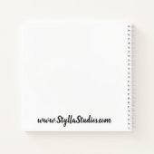 Trendy Floral Notebook Notizblock (Rückseite)