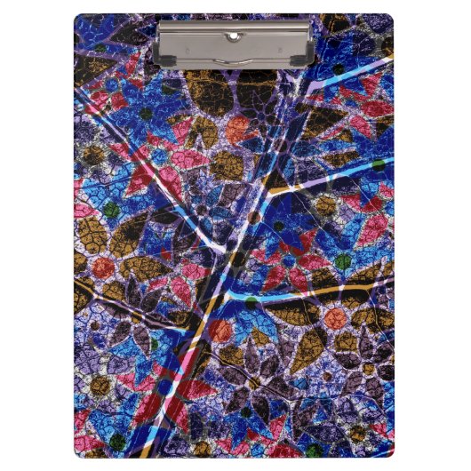 Trendy Floral Pattern #10 Klemmbrett (Vorderseite)