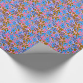Trendy Floral Pattern #11 Geschenkpapier (Ecke)