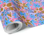 Trendy Floral Pattern #11 Geschenkpapier (Rolleneckpunkt)