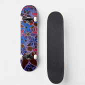 Trendy Floral Pattern #12 Skateboard (Vorne)