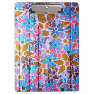 Trendy Floral Pattern #13 Klemmbrett