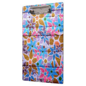Trendy Floral Pattern #14 Klemmbrett (Links)