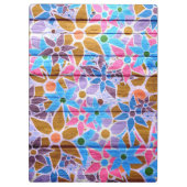 Trendy Floral Pattern #14 Klemmbrett (Rückseite)