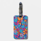 Trendy Floral Pattern #2 Gepäckanhänger (Rückseite vertikal)