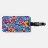 Trendy Floral Pattern #2 Gepäckanhänger (Rückseite horizontal)