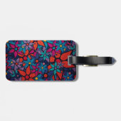 Trendy Floral Pattern #3 Gepäckanhänger (Rückseite horizontal)