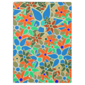 Trendy Floral Pattern #6 Klemmbrett (Rückseite)