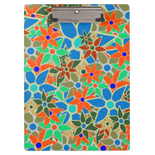 Trendy Floral Pattern #6 Klemmbrett