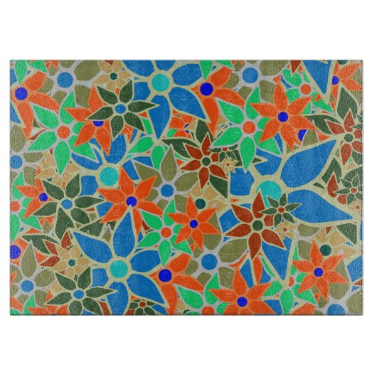 Trendy Floral Pattern #6 Schneidebrett (Vorderseite)