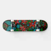 Trendy Floral Pattern #6 Skateboard (Horizontal)