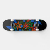 Trendy Floral Pattern #6 Skateboard (Horizontal)