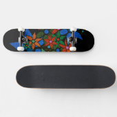 Trendy Floral Pattern #6 Skateboard (Horizontal)