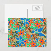 Trendy Floral Pattern #8 Postkarte (Vorne/Hinten)