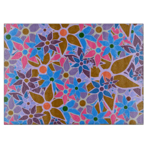 Trendy Floral Pattern #8 Schneidebrett