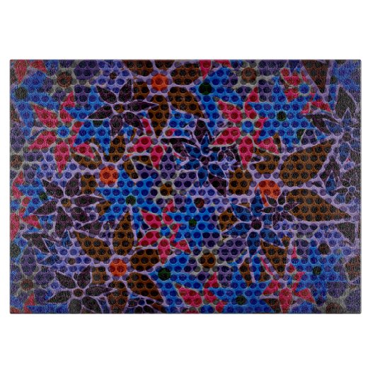 Trendy Floral Pattern #9 Schneidebrett (Vorderseite)