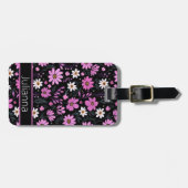 Trendy Floral Pattern Gepäckanhänger (Vorderseite horizontal)
