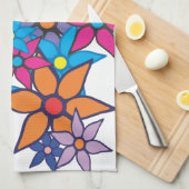 Trendy Floral Pattern Handtuch (Viertel Falte)