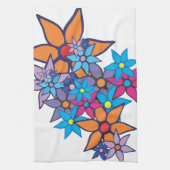 Trendy Floral Pattern Handtuch (Vertikal)