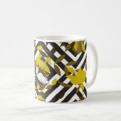 Trendy floral pattern. Isolated seamless pattern. Kaffeetasse (VorderseiteRechts)