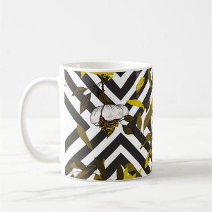 Trendy floral pattern. Isolated seamless pattern. Kaffeetasse