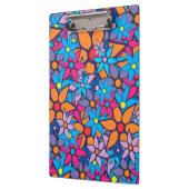 Trendy Floral Pattern Klemmbrett (Links)