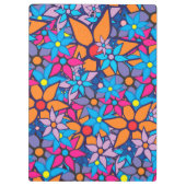 Trendy Floral Pattern Klemmbrett (Rückseite)
