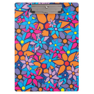 Trendy Floral Pattern Klemmbrett