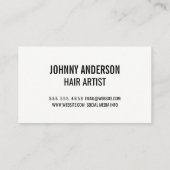 Trendy Floral Pattern | Salonschere Visitenkarte (Rückseite)