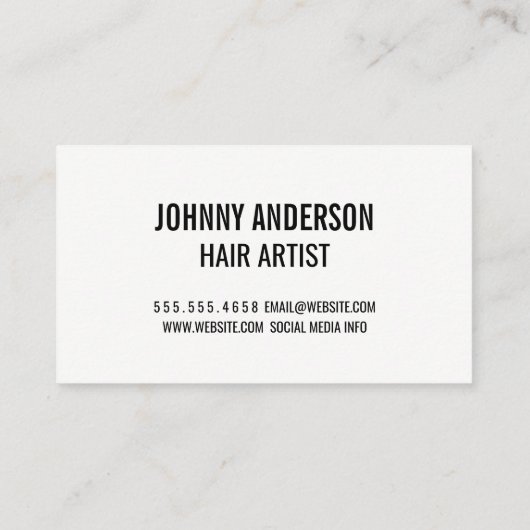 Trendy Floral Pattern | Salonschere Visitenkarte (Rückseite)