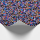 Trendy Floral Pattern Vintag Geschenkpapier (Ecke)