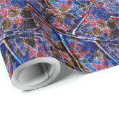 Trendy Floral Pattern Vintag Geschenkpapier (Rolleneckpunkt)
