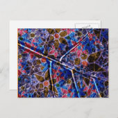 Trendy Floral Pattern Vintag Postkarte (Vorne/Hinten)