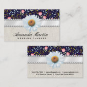 Trendy Floral Pattern Visitenkarte (Vorne/Hinten)