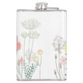 Trendy Floral Teacher Bester Lehrer je Flask Flachmann (Rückseite)