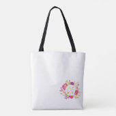 Trendy Floral Wedding Design Tasche (Rückseite)