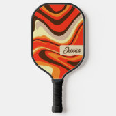 Trendy Fluid Curvy Red Personal Pickleball Schläger (Rückseite)