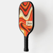 Trendy Fluid Curvy Red Personal Pickleball Schläger (Links)