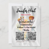 Trendy Flyers Social Media QR Code Einladung (Vorderseite)