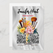 Trendy Flyers Social Media QR Code Einladung (Vorne/Hinten)