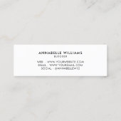 Trendy Follow Me Instagram Mini Visitenkarte (Rückseite)