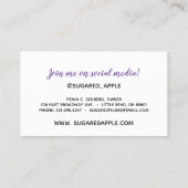 Trendy for Social Media Visitenkarte (Rückseite)