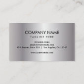 Trendy Forklift, Logisitcs - Professional Silver Visitenkarte (Rückseite)