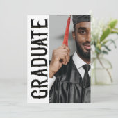 TRENDY FORMAL HAUSHALT Foto Abschluss Ankündigung (Stehend Vorderseite)